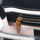 BALMAIN B-Buzz23 Hand Bag Canvas 2way Black Gold Auth 208002M-26