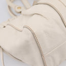 Miu Miu Hand Bag Vitellolux 2way White Gold Auth 208004M-15