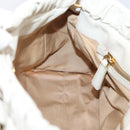 Miu Miu Hand Bag Vitellolux 2way White Gold Auth 208004M-20