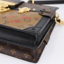 LOUIS VUITTON Monogram Reverse Trunk Clutch Bag M43596 LV Auth 208005SAM-9