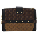 LOUIS VUITTON Monogram Reverse Trunk Clutch Bag M43596 LV Auth 208005SAM-2