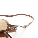 PRADA Panniers Hand Bag Raffia 2way Beige Gold Auth 208006M-11