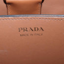 PRADA Panniers Hand Bag Raffia 2way Beige Gold Auth 208006M-20
