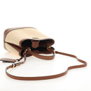 PRADA Panniers Hand Bag Raffia 2way Beige Gold Auth 208006M-9