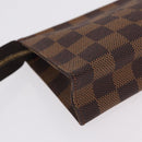 LOUIS VUITTON Damier Ebene Poche Toilette 15 Pouch N47548 LV Auth 208007M-15