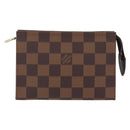 LOUIS VUITTON Damier Ebene Poche Toilette 15 Pouch N47548 LV Auth 208007M-13