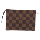 LOUIS VUITTON Damier Ebene Poche Toilette 15 Pouch N47548 LV Auth 208007M-2