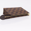 LOUIS VUITTON Damier Ebene Poche Toilette 15 Pouch N47548 LV Auth 208007M-5