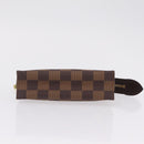 LOUIS VUITTON Damier Ebene Poche Toilette 15 Pouch N47548 LV Auth 208007M-6