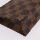 LOUIS VUITTON Damier Ebene Poche Toilette 15 Pouch N47548 LV Auth 208007M-7