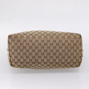 GUCCI GG Canvas Web Sherry Line Tote Bag Beige 155524 Auth 208012-9