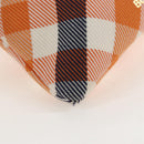 BURBERRY Nova Check Shoulder Bag Canvas Orange Gold Auth 208013V-13