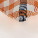 BURBERRY Nova Check Shoulder Bag Canvas Orange Gold Auth 208013V-18