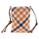 BURBERRY Nova Check Shoulder Bag Canvas Orange Gold Auth 208013V-3