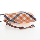BURBERRY Nova Check Shoulder Bag Canvas Orange Gold Auth 208013V-3