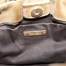 Miu Miu Hand Bag Vitellolux 2way Beige Gold Auth 208018A-20