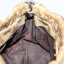 Miu Miu Hand Bag Vitellolux 2way Beige Gold Auth 208018A-22