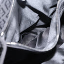 FENDI Zucchino Canvas Tote Bag Black Silver Auth 208019V-20