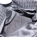 FENDI Zucchino Canvas Tote Bag Black Silver Auth 208019V-21