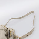 Miu Miu Hand Bag Leather 2way Ivory Gold Auth 208020A-10