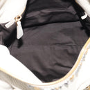 Miu Miu Hand Bag Leather 2way Ivory Gold Auth 208020A-22