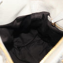 Miu Miu Hand Bag Leather 2way Ivory Gold Auth 208020A-24