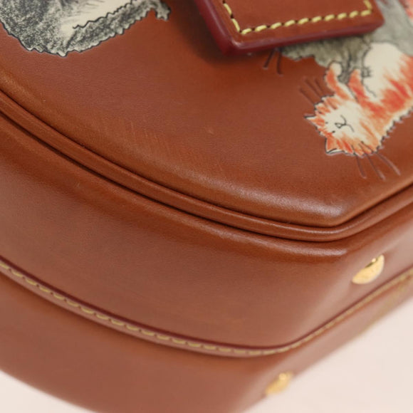 LOUIS VUITTON Catgram Petite Boite Chapeau Bag Brown M52972 LV Auth 208021SM