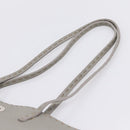 FENDI Celeria Carla Tote Bag Leather Gray Silver Auth 208022V-14