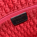Christian Dior Canage Lady Dior Large Bag Lamb Skin 2way Black Auth 208025V-22