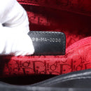Christian Dior Canage Lady Dior Large Bag Lamb Skin 2way Black Auth 208025V-28