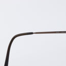 CHANEL COCO Mark Sunglasses metal Brown CC Auth 208027M-15