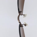 CHANEL COCO Mark Sunglasses metal Brown CC Auth 208027M-19