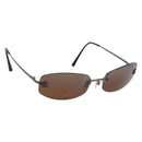 CHANEL COCO Mark Sunglasses metal Brown CC Auth 208027M-1
