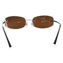 CHANEL COCO Mark Sunglasses metal Brown CC Auth 208027M-3
