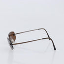 CHANEL COCO Mark Sunglasses metal Brown CC Auth 208027M-4