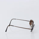 CHANEL COCO Mark Sunglasses metal Brown CC Auth 208027M-5