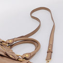 Miu Miu Hand Bag Vitellolux 2way Pink Gold Auth 208029A-15