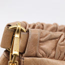 Miu Miu Hand Bag Vitellolux 2way Pink Gold Auth 208029A-10