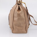 Miu Miu Hand Bag Vitellolux 2way Pink Gold Auth 208029A-3
