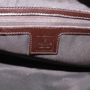 FENDI Zucca Canvas Mamma Baguette Shoulder Bag Brown Black 264260 Auth 208030-17