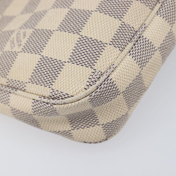 LOUIS VUITTON Damier Azur Pochette Accessoires Pouch N41207 LV Auth 208034A