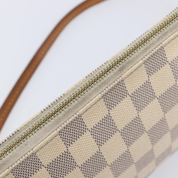LOUIS VUITTON Damier Azur Pochette Accessoires Pouch N41207 LV Auth 208034A