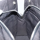HERMES Her Line PM Hand Bag Canvas Gray Silver Auth 208040A-17