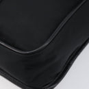 PRADA Shoulder Bag Nylon Black Silver Auth 208041A-12