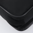 PRADA Shoulder Bag Nylon Black Silver Auth 208041A-16