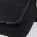 PRADA Shoulder Bag Nylon Black Silver Auth 208041A-14