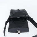 PRADA Shoulder Bag Nylon Black Silver Auth 208041A-19