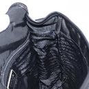 PRADA Shoulder Bag Nylon Black Silver Auth 208041A-22