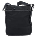 PRADA Shoulder Bag Nylon Black Silver Auth 208041A-2