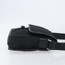 PRADA Shoulder Bag Nylon Black Silver Auth 208041A-3